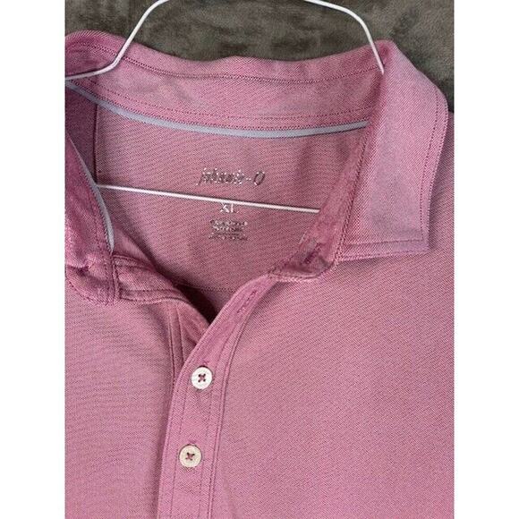 Johnnie O Polo Shirt Mens XL Extra Large Pink Short Sleeve Surf Golf Casual - Picture 3 of 5
